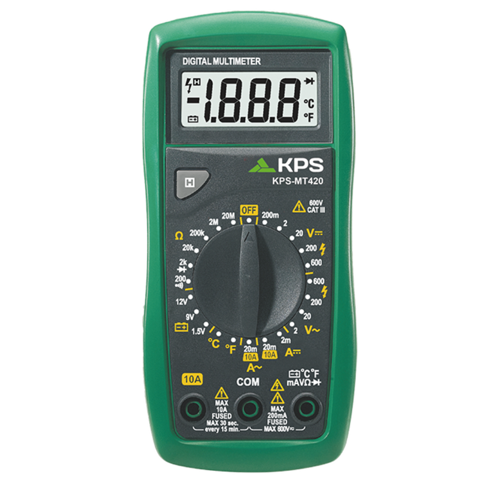 Multimetru digital multifunctional, 600V AC/DC, 10A AC/DC, 20MΩ, KPS MT420
