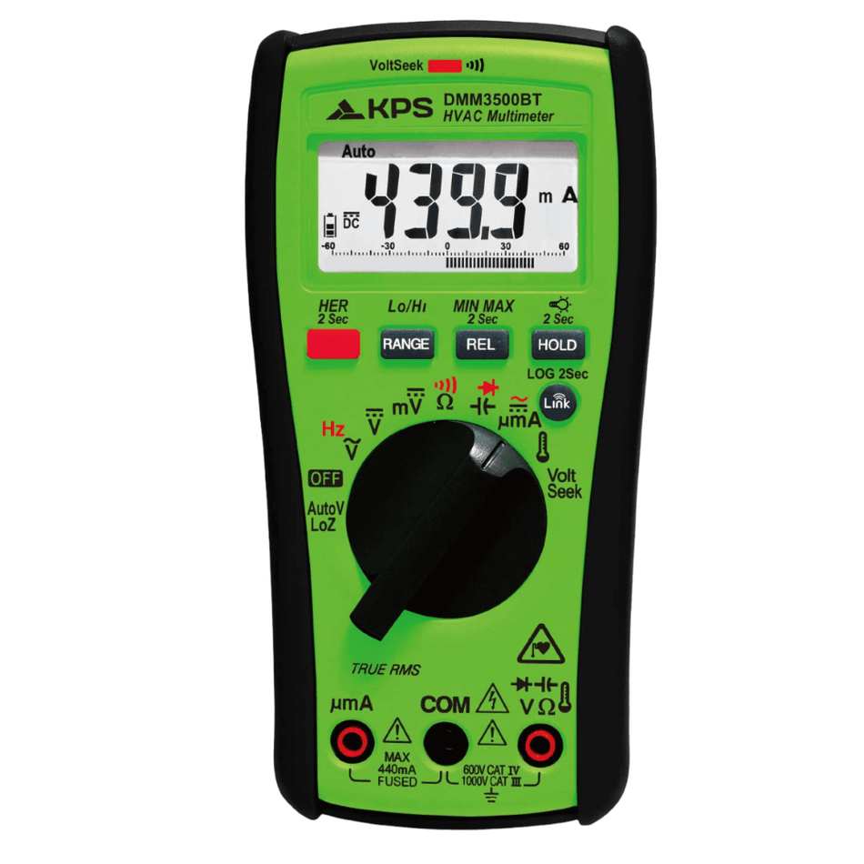 Multimetru digital True-RMS, 1000V AC/DC, 10A AC/DC, 400mA AC/DC, KPS DMM3500BT