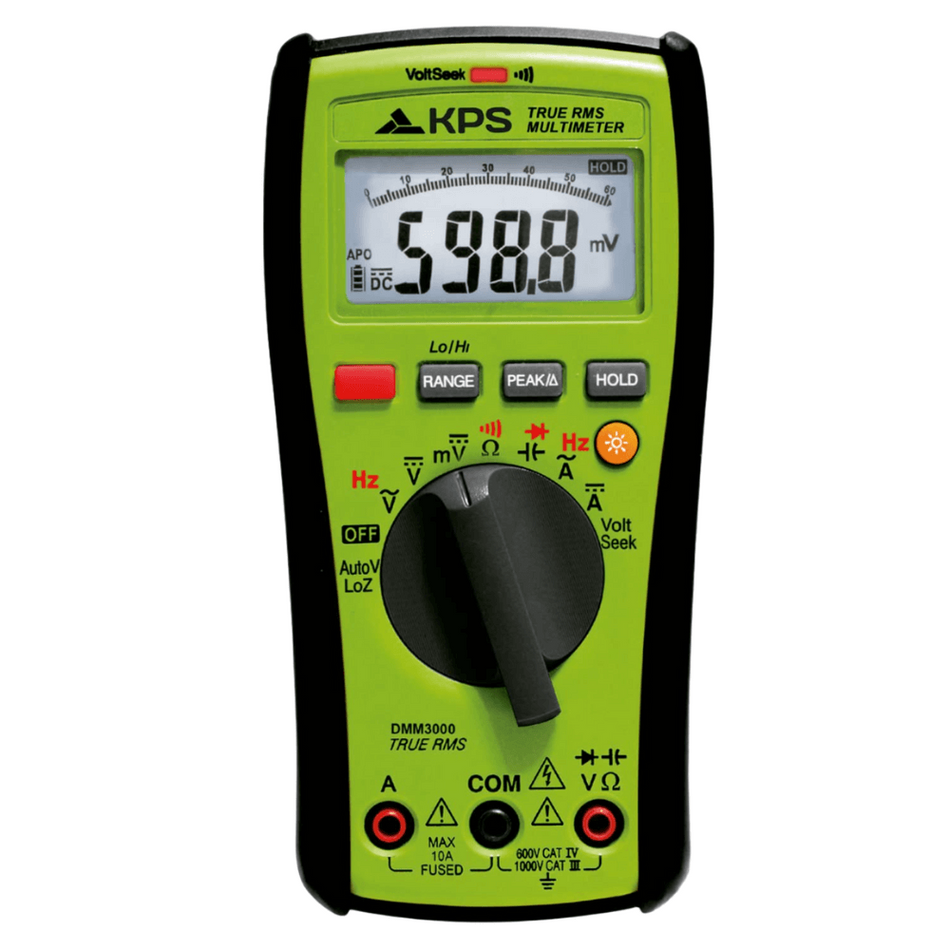 Multimetru digital True-RMS, 1000V AC/DC, 10A AC/DC, KPS DMM3000