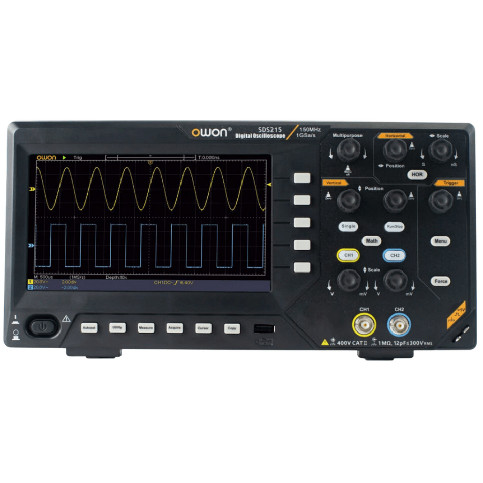 Osciloscop digital, 2 canale, 200MHz, 1GS/s, OWON SDS220S