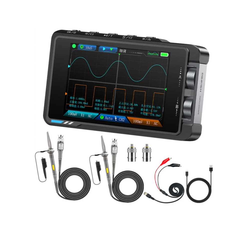 Osciloscop digital 2 in 1, 50MHZ, 250MSa/s, FNIRSI DS215H