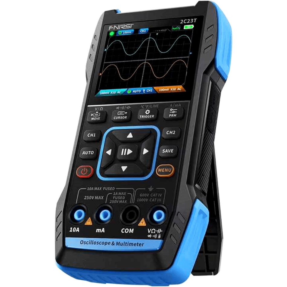 Osciloscop digital portabil 3 in 1, 2 canale, 50MS/s, 10MHz, Fnirsi 2C23T