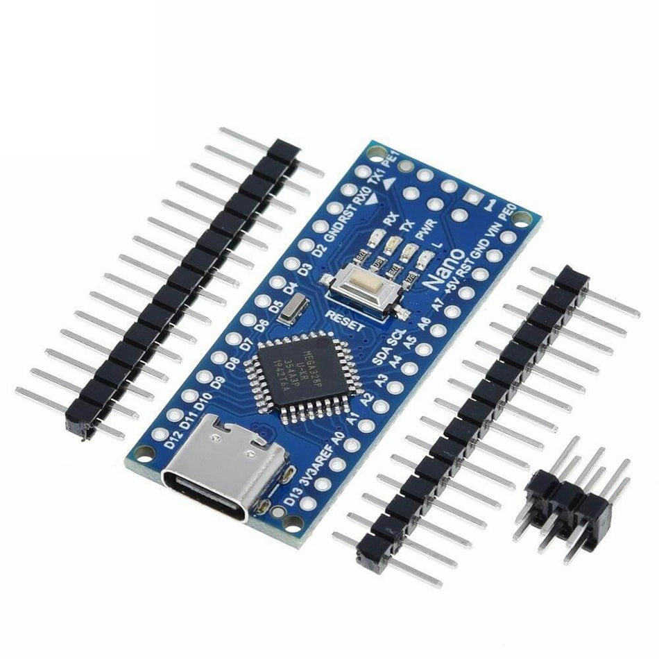 Placa de dezvoltare compatibila Arduino Nano V3 CH340G cu port USB Tip-C
