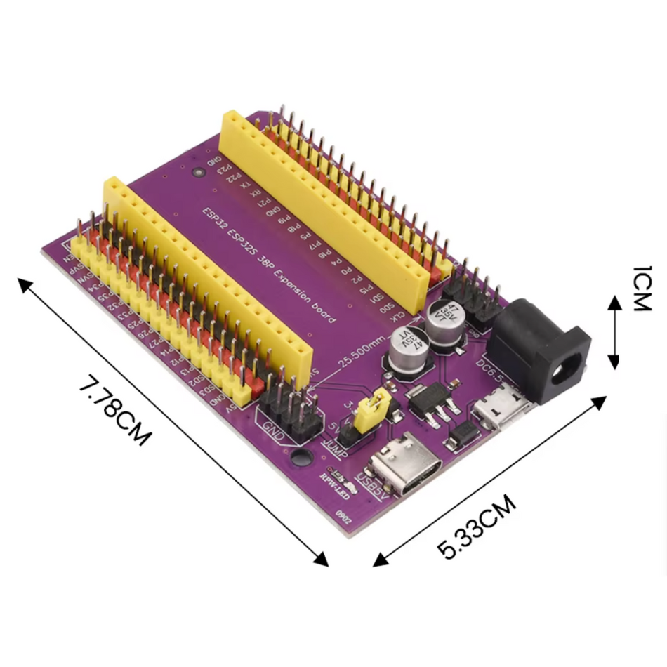Placa de expansiune pentru ESP32, 38 pini