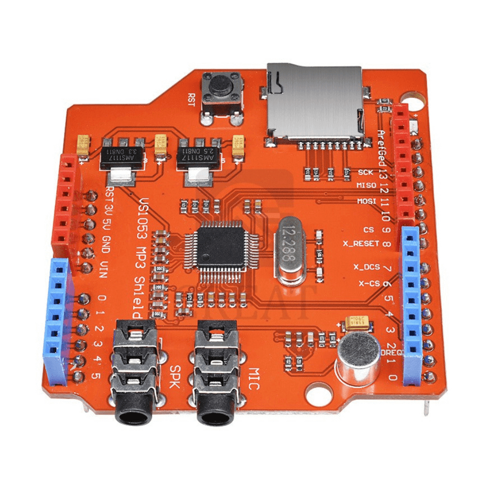 Placa de expansiune cu decoder VS1053, compatibila Arduino UNO