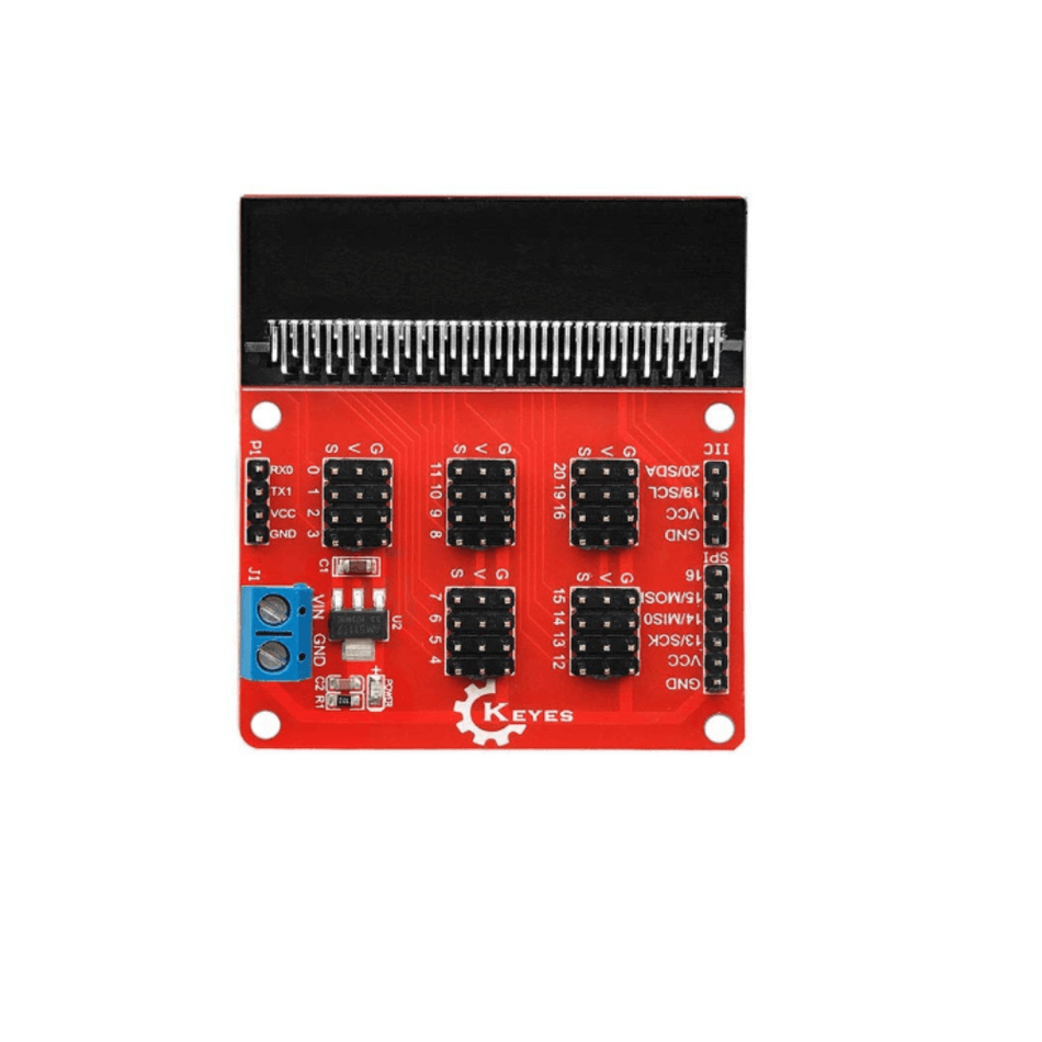 Placa extensie IO pentru Micro:bit, 5-9VDC, I2C, SPI, UART