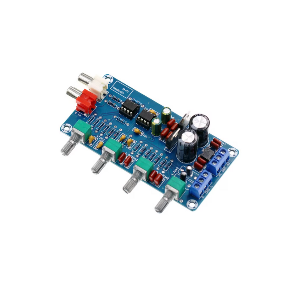 Modul preamplificare NE5532 XH-M164, 12 - 18 VAC, 4 benzi de reglaj
