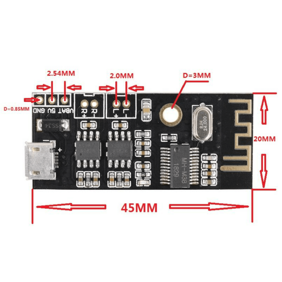 Modul audio Bluetooth 4.2 BLE, MH-M38