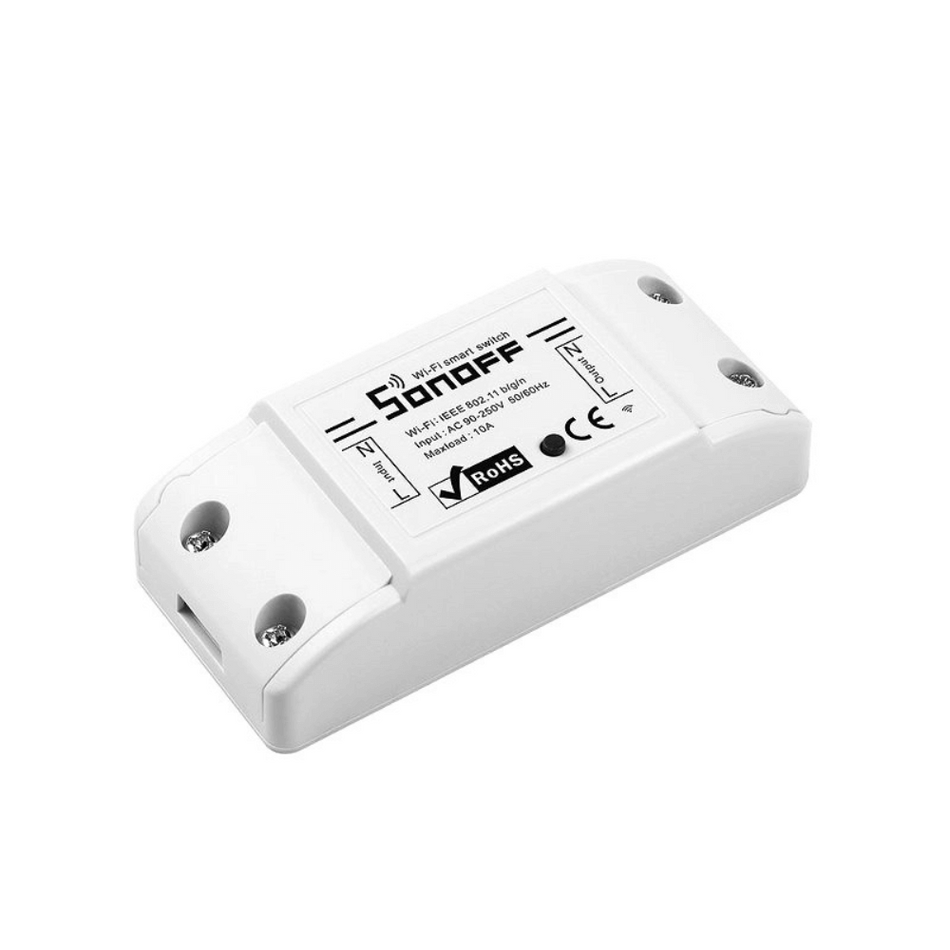 Releu inteligent cu 1 canal, Wifi 2.4 GHz, 10A/2200W, Sonoff Basic R2