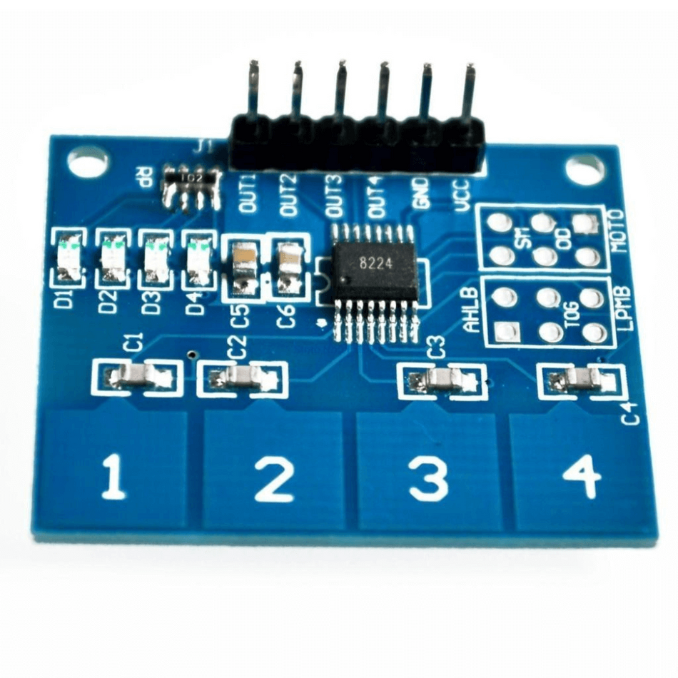 Senzor touch capacitiv TTP224, 4 canale