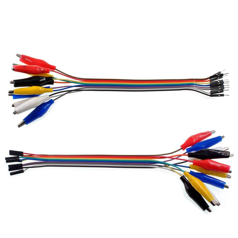Set 10 cabluri Dupont tata cu cleste crocodil