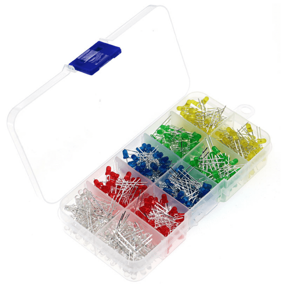 Set 200 LED-uri de diferite culori, 3 mm/5 mm, Bitmi 10508