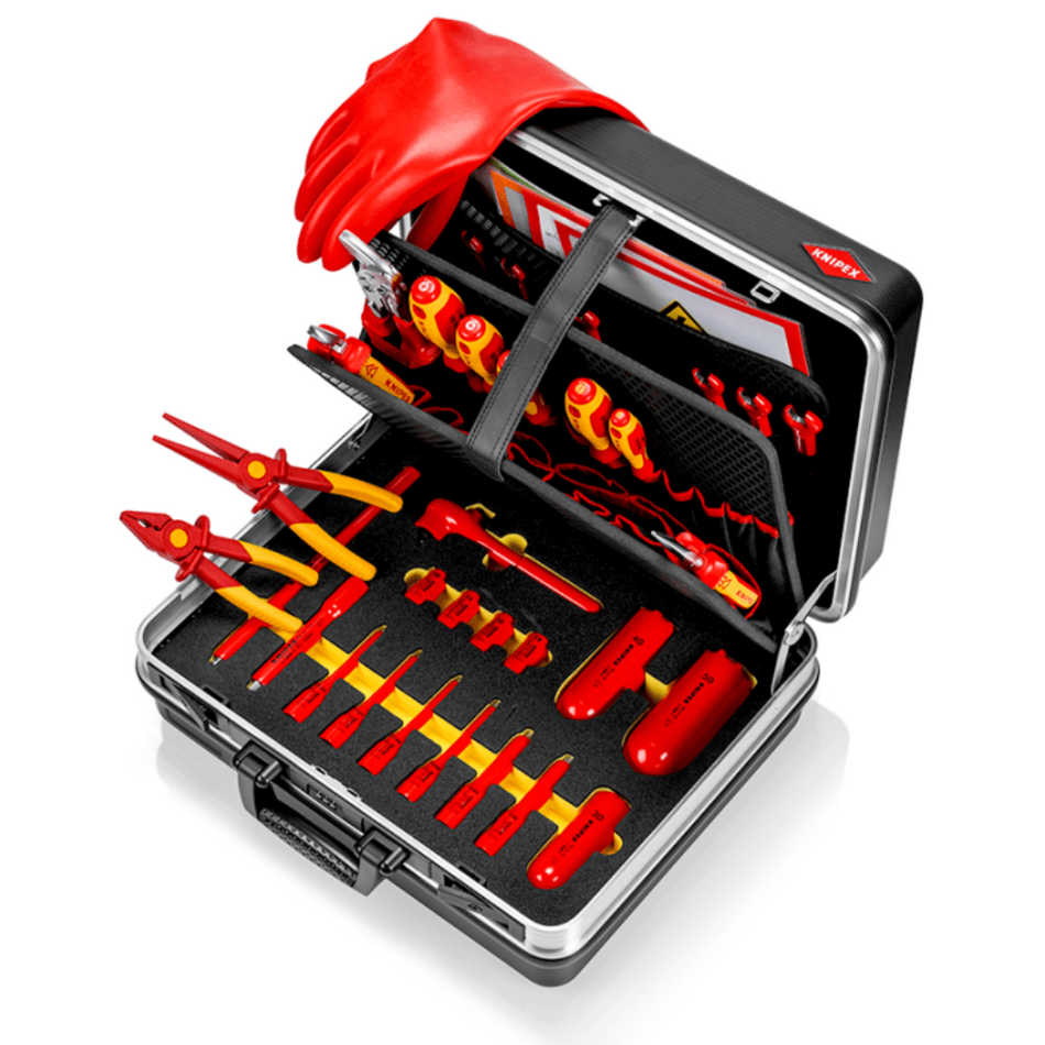 Trusa electrician cu scule izolate 1000V VDE, 30 de piese, Knipex 00 21 05 EV