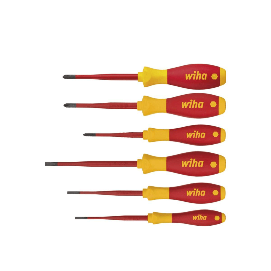 Set 6 surubelnite VDE SoftFinish® slimFix pentru electricieni Wiha 38362