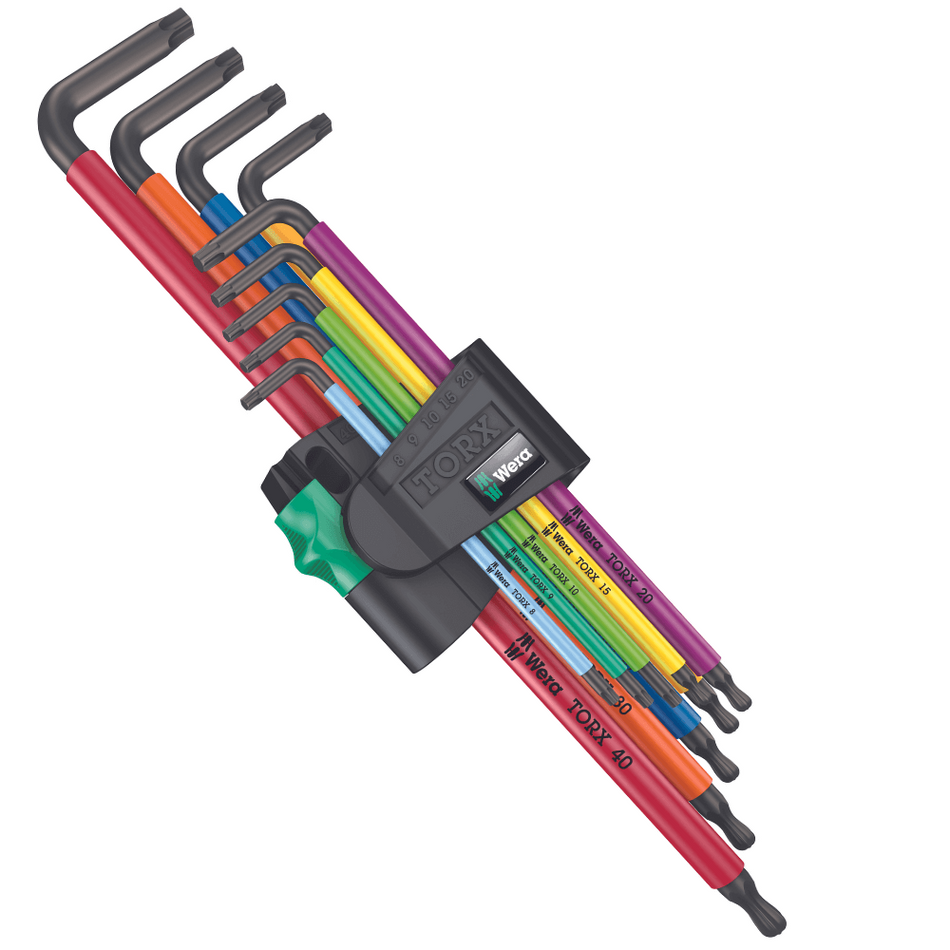 Set chei imbus TORX, 9 buc, 967/9 TX XL Multicolour, Wera 05024480001