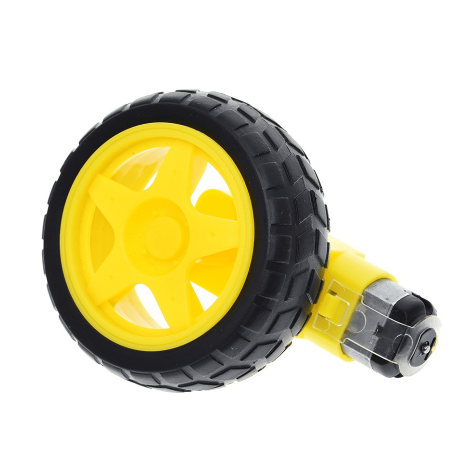 Set motor DC 3V-6V cu reductor si roata