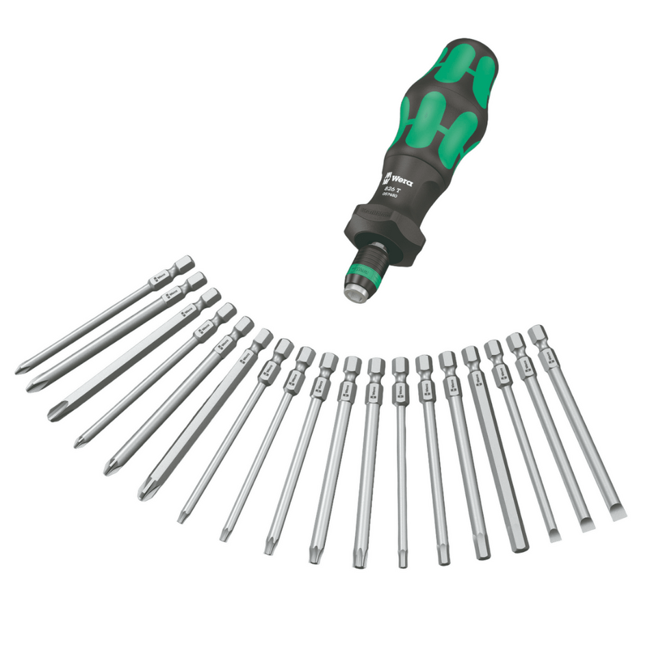 Set surubelnita Wera Kraftform Kompakt Turbo 1 si biti, 19 piese, 05057482001