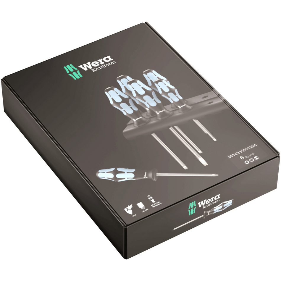 Set surubelnite inoxidabile cu suport, 6 piese, Wera 05032063001