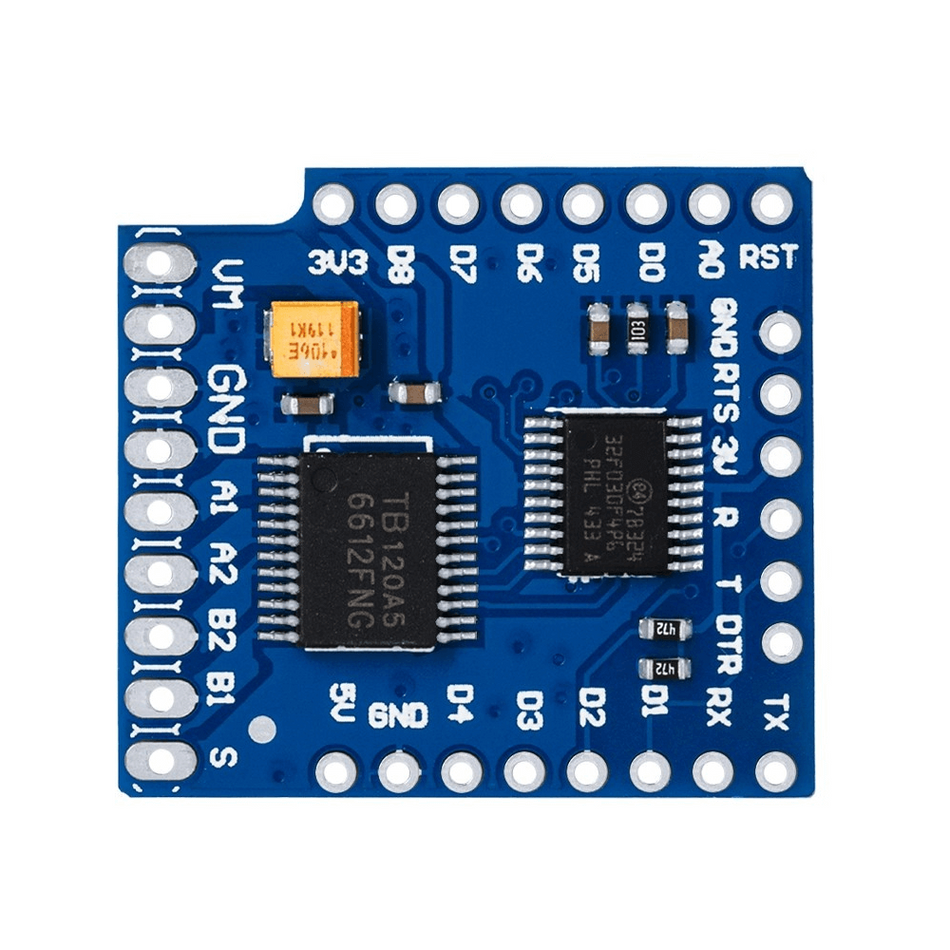 Shield cu driver TB6612FNG pentru motoare, 2CH, I2C, compatibil WEMOS D1 MINI
