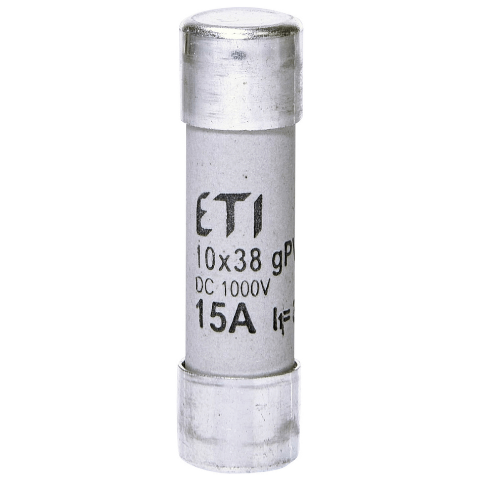 Siguranta panouri fotovoltaice CH10x38 gPV 15A/1000V DC ETI 002625080