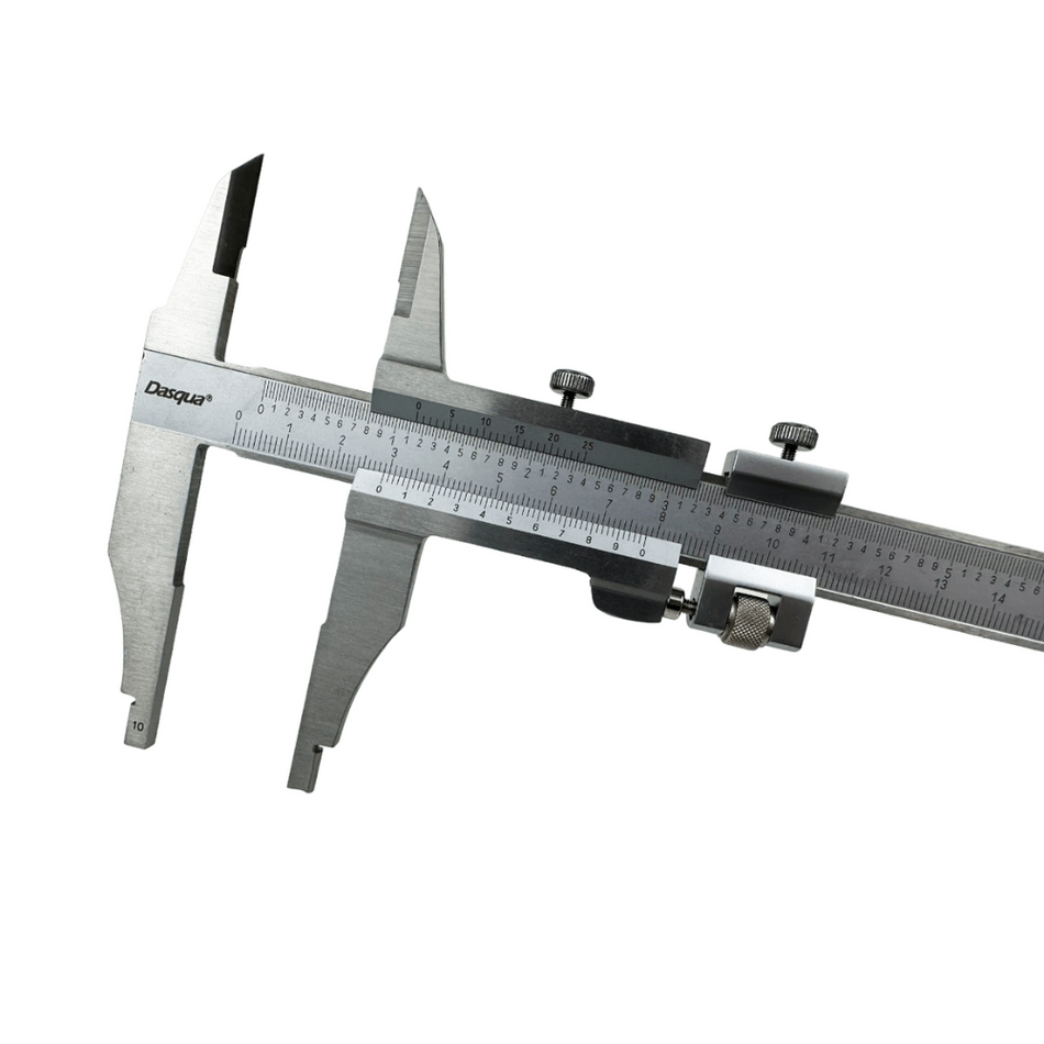 Subler mecanic cu capete tip cioc si normale, Vernier, monobloc, 300mm, Dasqua 1305-0001