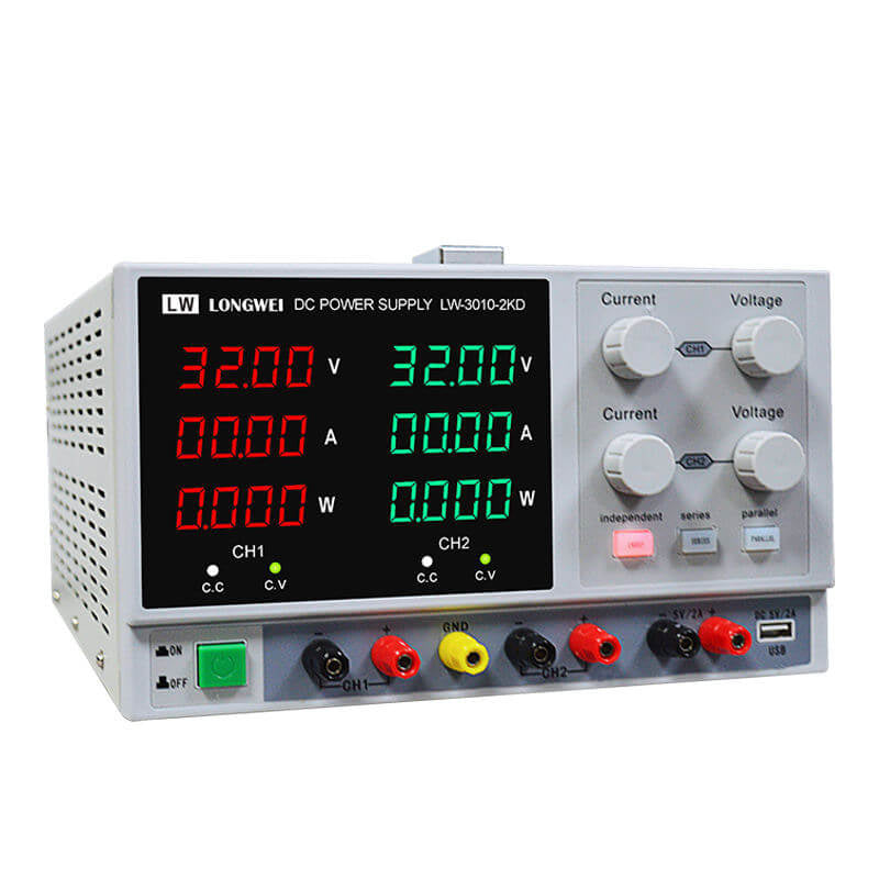 Sursa de alimentare de laborator 2x0-30V / 0-10A Longwei LW-3010-2KD