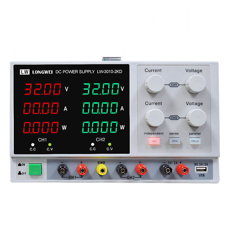Sursa de alimentare de laborator 2x0-30V / 0-10A Longwei LW-3010-2KD
