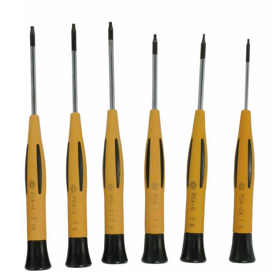 Surubelnite de precizie, 6 bucati, profil TORX, Piergiacomi KITT