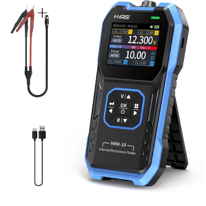 Tester baterii si acumulatori, 0-100V, 0.1mΩ – 200Ω FNIRSI HRM-10