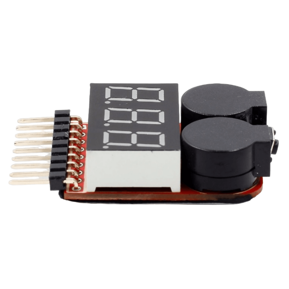Tester pentru acumulatori, 1S-8S, cu display si buzzer