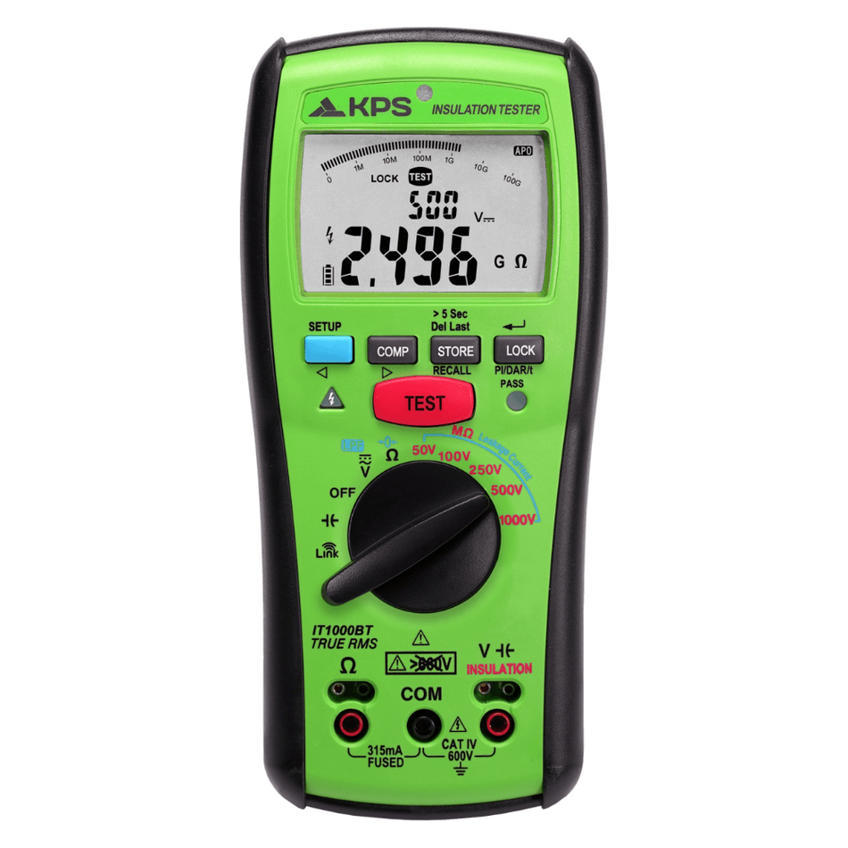 Tester de izolatie automat 1000V AC/DC, 200GΩ, Bluetooth, KPS IT1000BT