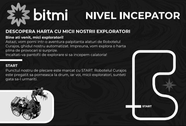 Traseu pentru roboti autonomi cu functie de urmarire a liniei, Bitmi 11442