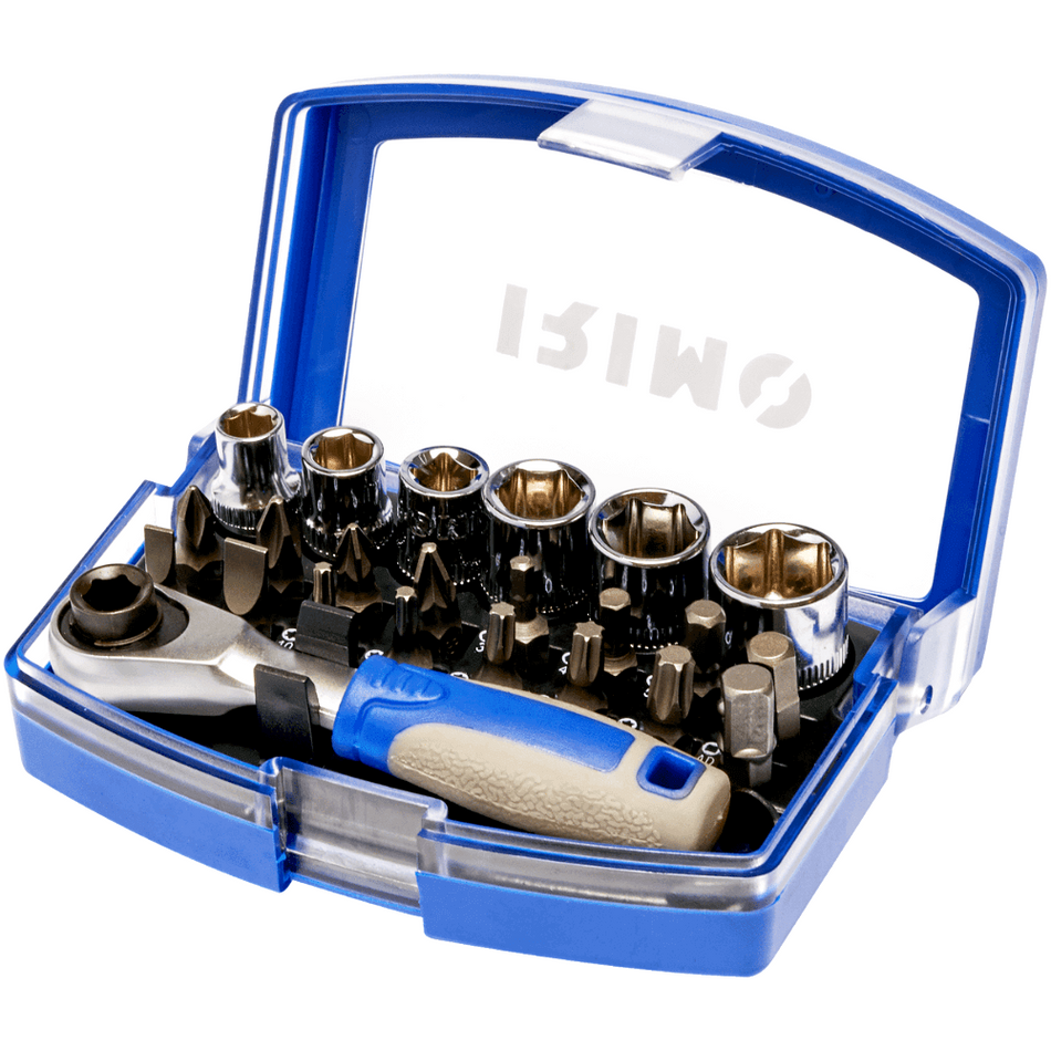 Trusa chei tubulare si biti 1/4" 23 piese, Irimo 109-23-4