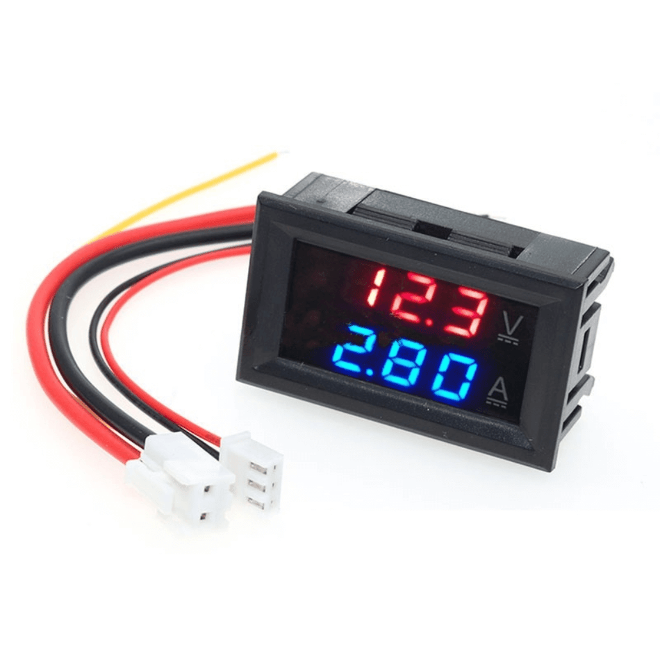 Voltmetru / Ampermetru, 100V/10A, cu afisare LED
