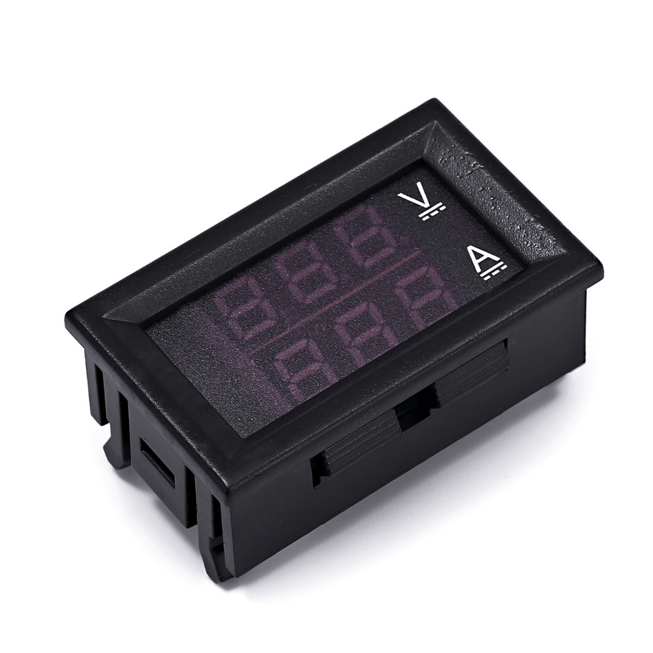 Voltmetru / Ampermetru, 100V/10A, cu afisare LED