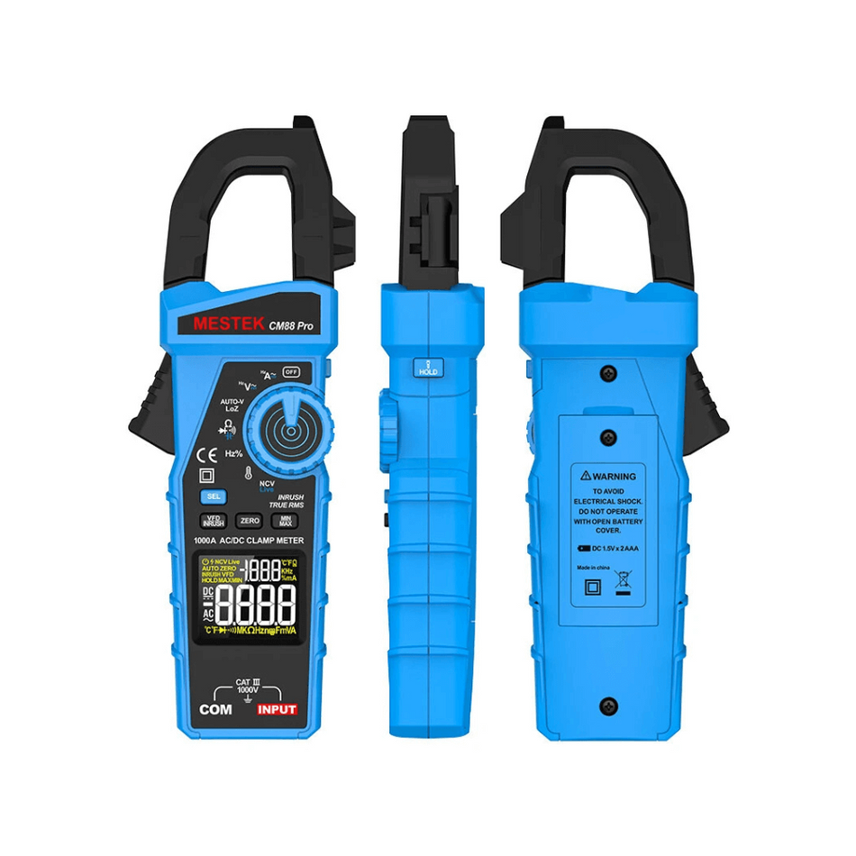 Clampmetru digital 600A AC/DC, NCV, True RMS, 6000 Counts, MESTEK CM88 PRO