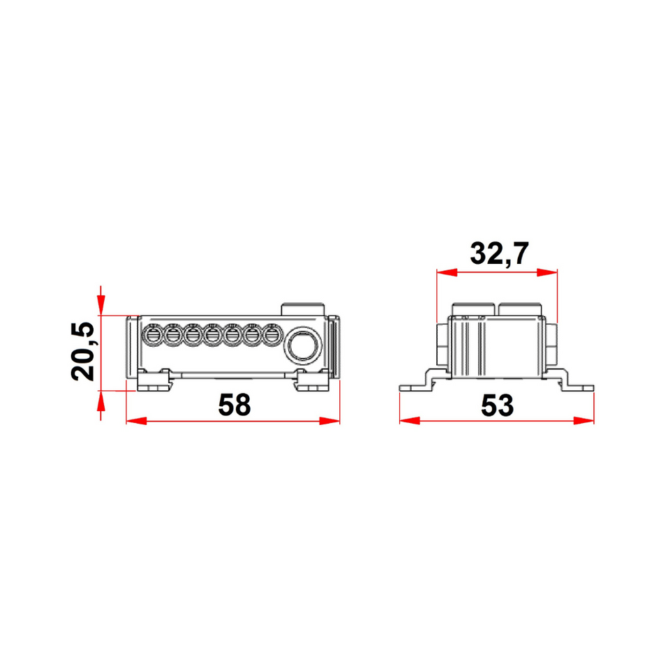 Clema cu conexiune rapida, Cu, 1 pol, 2x25 mmp, 14x4 mmp, verde, SCHRACK IK021079