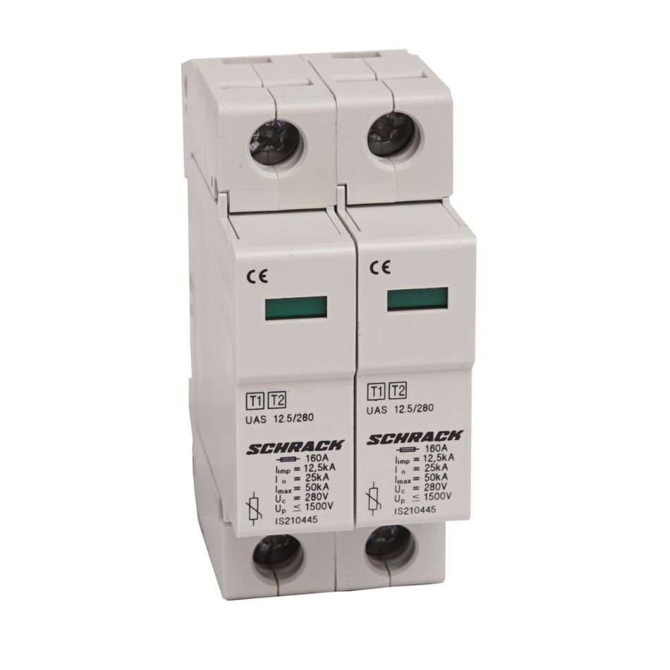 Descarcator de supratensiune 2+0 T1+T2/BC, 12.5 kA/280V, SCHRACK IS210447