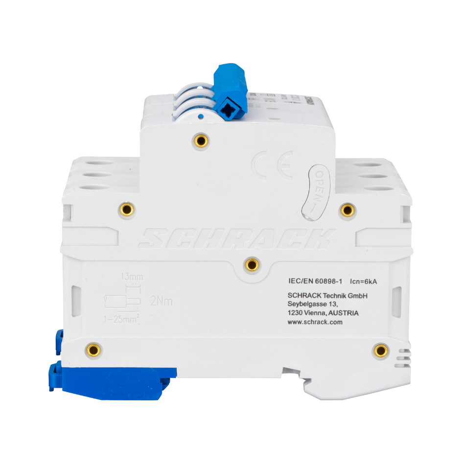 Intrerupator automat modular (MCB) AMPARO, 6kA, C 20A, 3 poli, SCHRACK AM617320