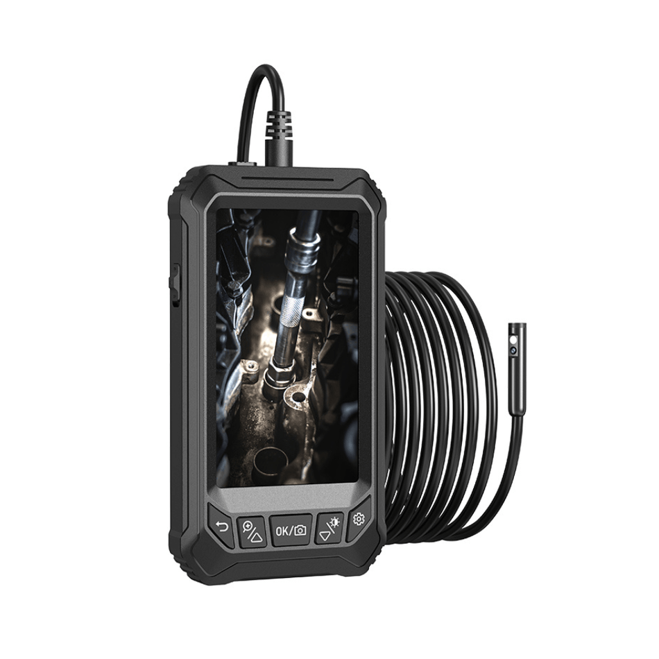 Endoscop digital portabil cu 3 camere, ecran 5" IPS, Full HD, cablu semirigid 5m