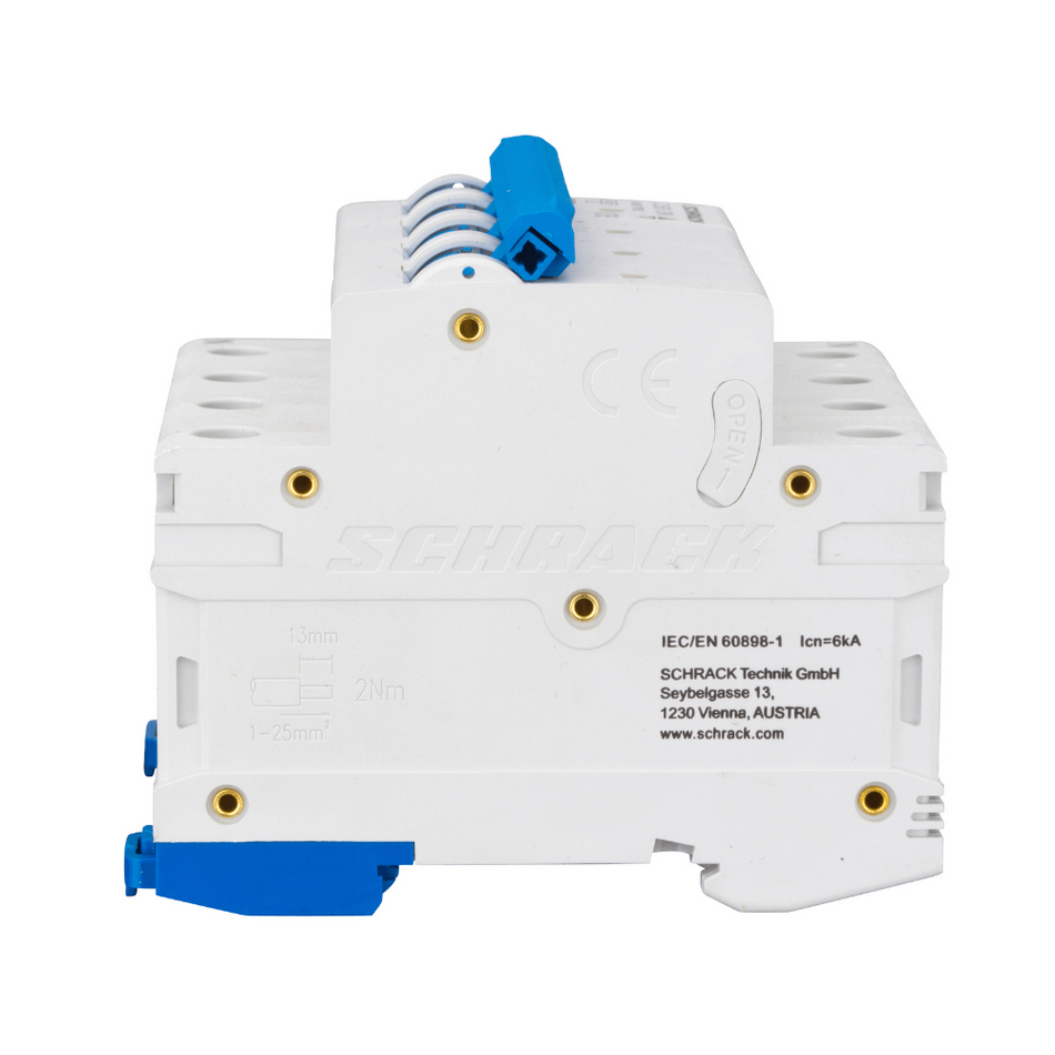 Intrerupator automat modular (MCB) AMPARO, 6kA, C 63A, 3P+N, SCHRACK AM617863