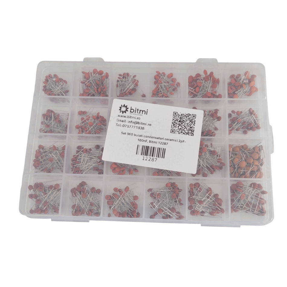 Set 960 bucati condensatori ceramici 2pF-100nF, Bitmi 12287