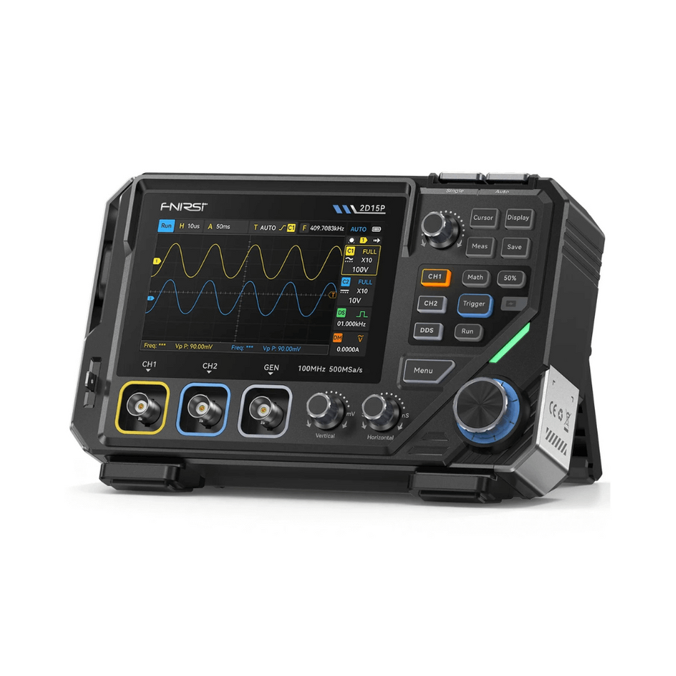 Osciloscop digital 2 canale 100 MHz + multimetru + generatoar de semnal 3in1 FNIRSI 2D15P