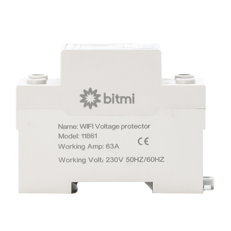 Releu Smart WiFi cu protectie completa si contor de energie, 63A, Bitmi 11861