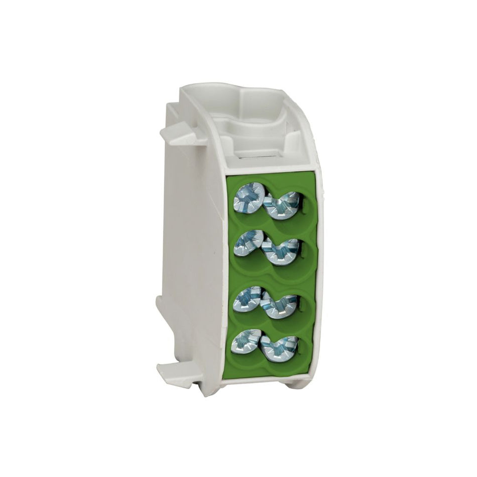 Clema de ramificatie izolata, Cu, 25mmp, 1pol, verde, SCHRACK IK026130-X-4