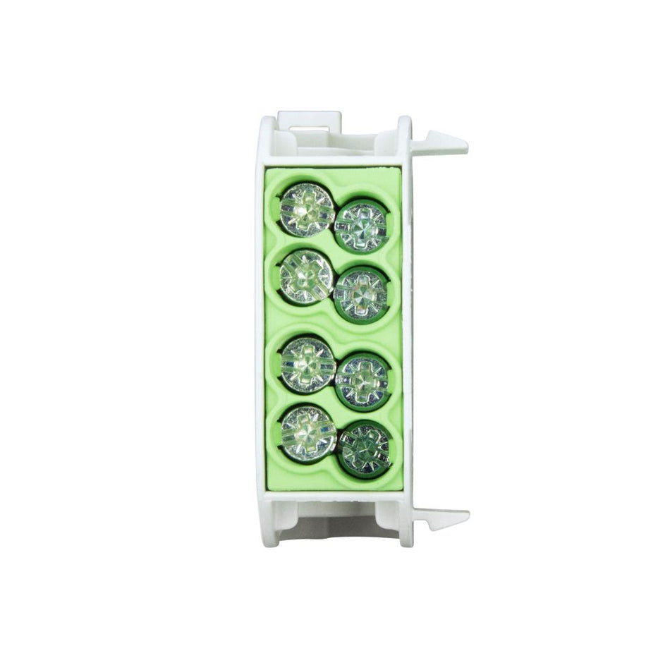 Clema de ramificatie izolata, Cu, 25mmp, 1pol, verde, SCHRACK IK026130-X-4