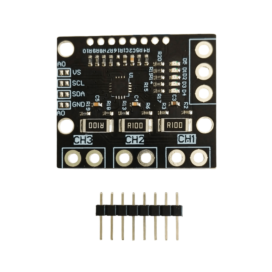 Senzor monitorizare tensiune si curent, 3CH, I2C, SMBUS, INA3221