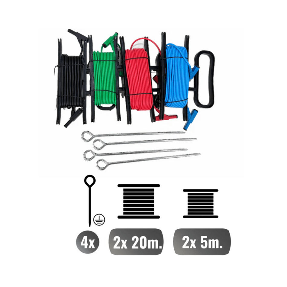 Set cabluri masurare rezistenta impamantare pentru KPS MULTICHECK6010