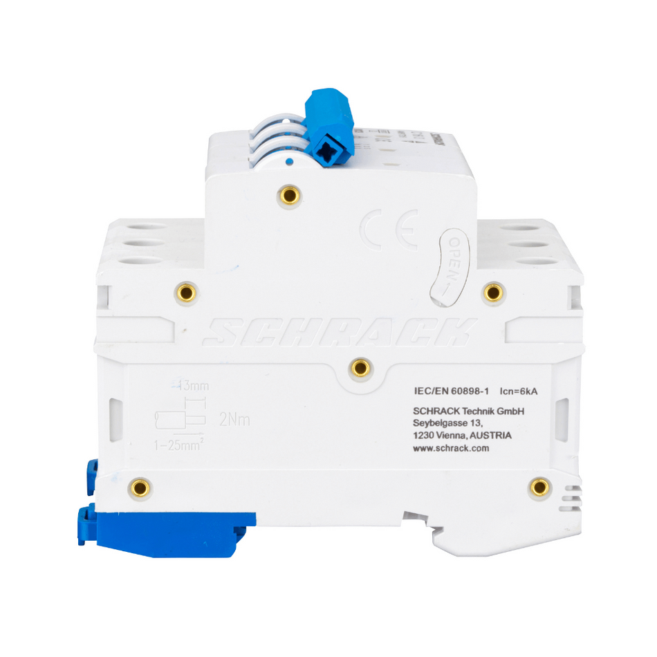 Intrerupator automat modular (MCB) AMPARO, 6kA, C 16A, 3 poli, SCHRACK AM617316