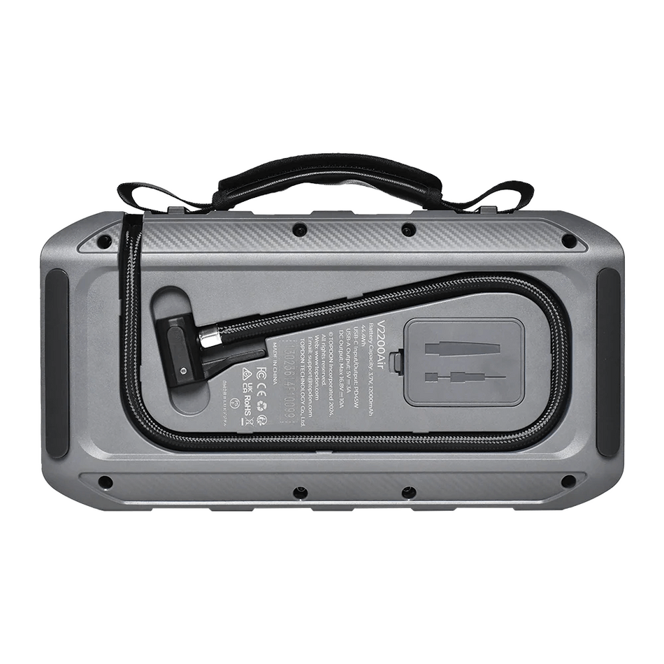 Starter auto portabil 2 in 1 cu compresor de aer 12000mAh, 2200A, TOPDON V2200Air